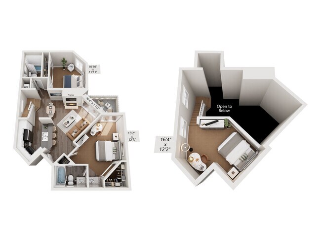 2 Bed, 2 Bath FL B36 floor plan